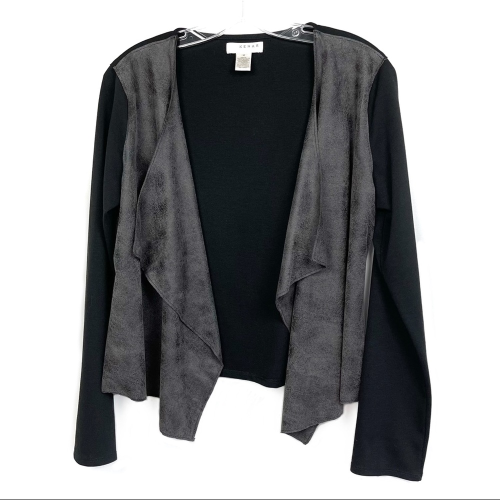 Kenar faux suede jacket cardigan blazer